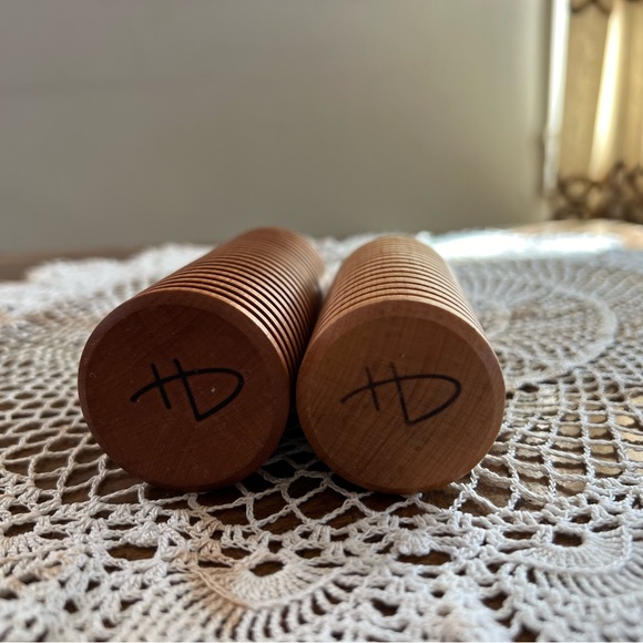 Hanna Dausch wood working taper candle holders - Picture 2 of 4